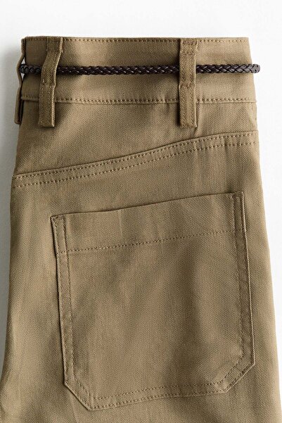 H&M Linen-blend bootcut trousers