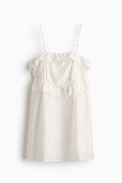 H&M Frill-trimmed strappy dress