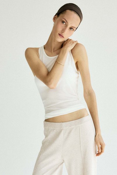 H&M Wide fine-knit trousers