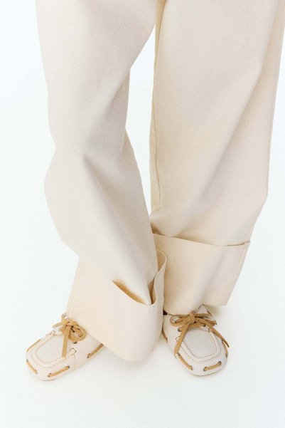 H&M Rope-belt paper bagâ€¯trousers