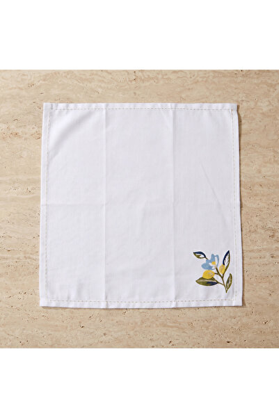 Lifestyle Lemon Print 4-Piece Napkin Set - 42x42 cms
