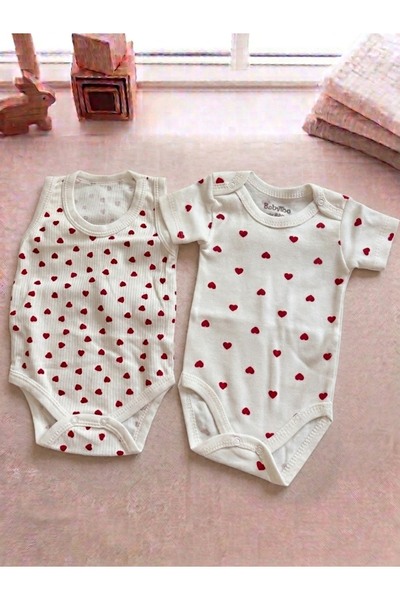 Victorino Set 2 body cu inimioare nou născuți