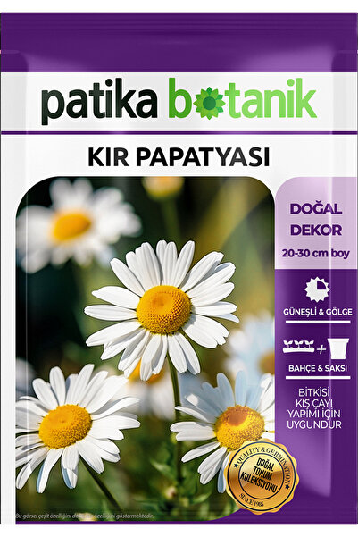Patika Botanik 100 Adet Kır Papatyası / Tıbbi Aromatik Papatya Tohumu (Chamomillae Romanae)