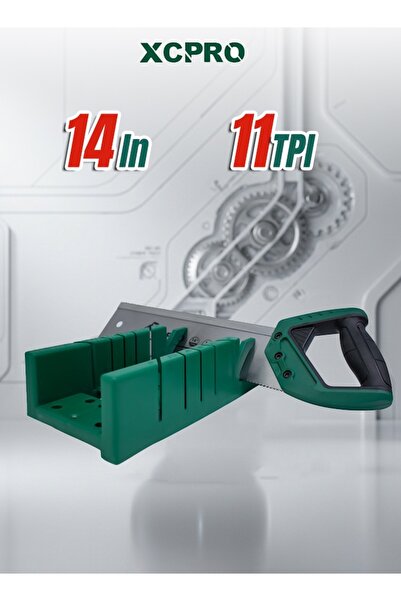 XCPRO Mitre Box, Back Saw Set, Mitre Saw Set - 350mm 14 Inch 11TPI, Plastic B...