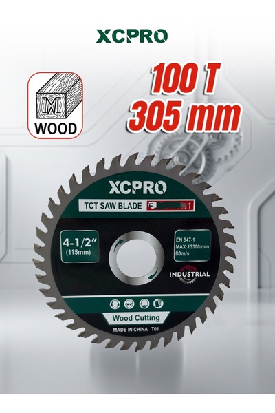 XCPRO شفرة منشار TCT، شفرة منشار دائرية لقطع الخشب - 305x100Tx2.0 مم مزودة بق...