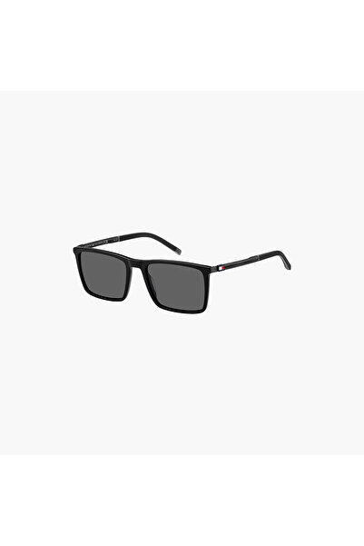 Tommy Hilfiger Men Square Regular Black Sunglasses