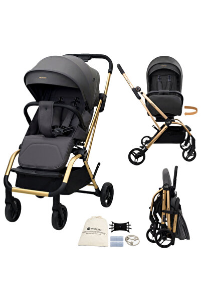 neobreez - Octa 360 Degree Reversible Stroller Travel Stroller - Grey