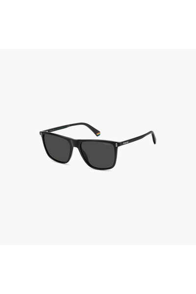 Polaroid Men Rectangle Polorized Black Sunglasses | PLD 6232/S 807