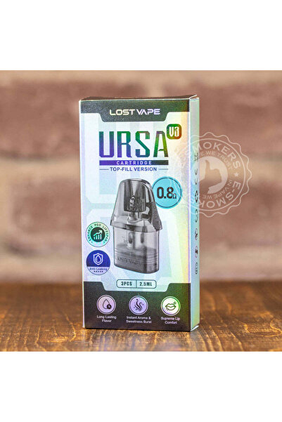 Lost Vape Ursa Nano Pod Κασέτα V3, Ωμική Αντίσταση 0.8Ω, Άνω Πλήρωση