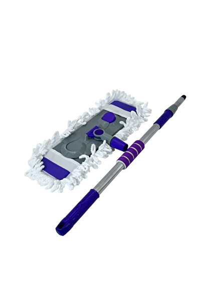 Virello Flat Mop with Handle 45 cm – Super Absorbent Microfiber, Adjustable M...