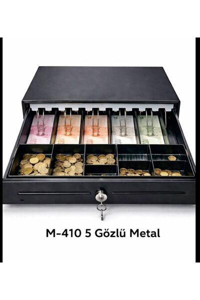Nexpay Dbpos M-410 5 Gözlü Metal Para Çekmecesi Metal sürgü