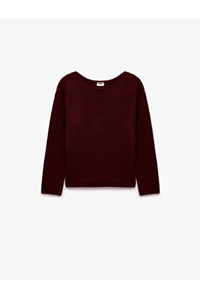 Koton Pulover din amestec de lână de oaie, cu gât rotund, mânecă lungă, cu pa...