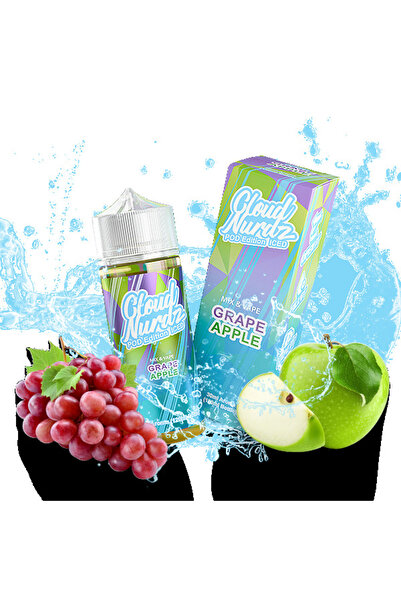 OEM (CLOUDNURDZ) Σταγόνες Γκρέιπ Άπλ με Γεύση Πάγου - 60 ml - 60 ml