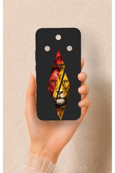Vip Case Honor Magic 8 Lite Compatible Cut-Out Lion Pattern Silicone Case