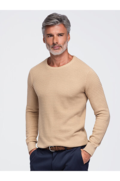 OMBRE Herrenpullover, reguläre Passform, Rundhalsausschnitt OM-SWSW-0119 Hell...