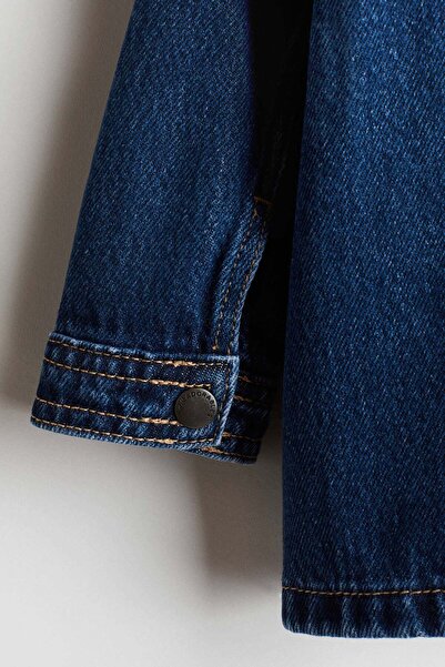 H&M Corduroy-collar denim jacket