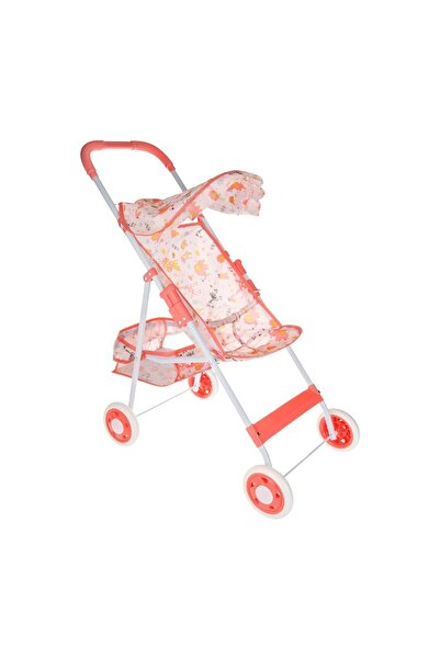 OEM Cărucior pentru Păpuși, culoare roz și albă, Accesoriu Realist pentru Pli...