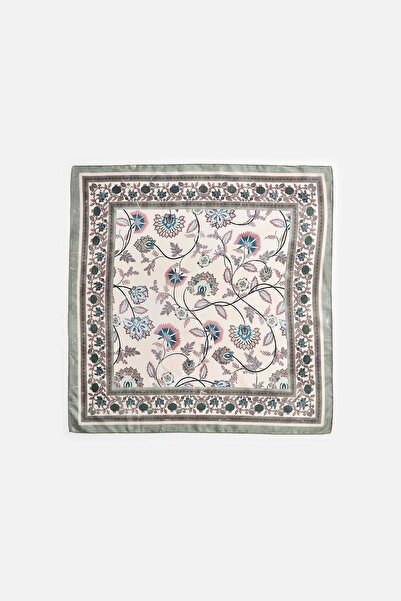 AKSWSUAR Floral Desenli Fular 70*70