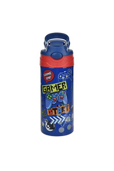 CATIANO Sticla Apa izoterma din Otel Inoxidabil Pop Up cu Model Gamer 500ml