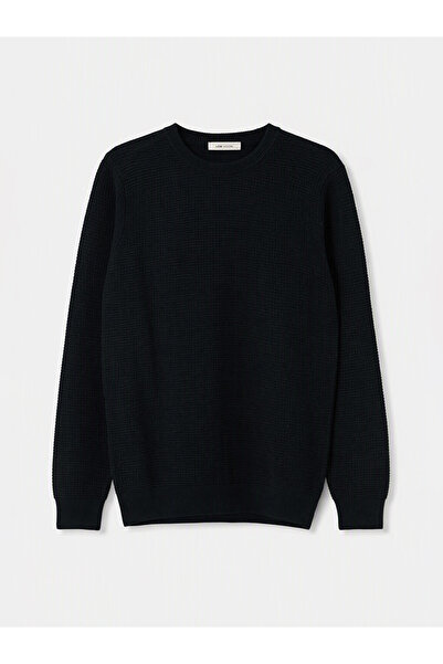 LC Waikiki Vizyon New Season Green Crew Neck Men's Knitwear Sweater