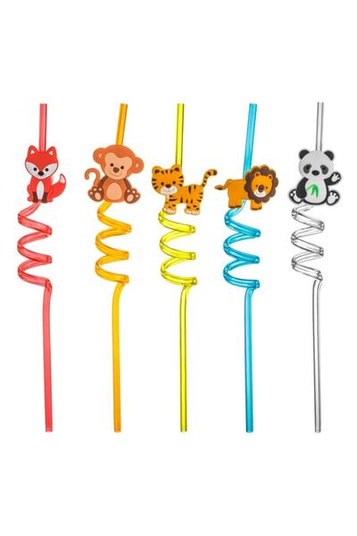CATIANO Paie din Plastic Reutilizabile Spiralate Animale Ø6x270mm - 10buc