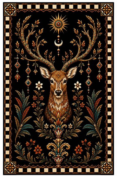 Rugs Modern Halı سجادة زخرفية منسوجة بتصميم حيوانات غريبة من إي تي إيه eta4184