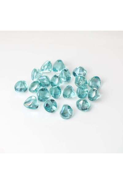 CATIANO Pietre Decorative din Sticla Turcoaz Lucioase 340g