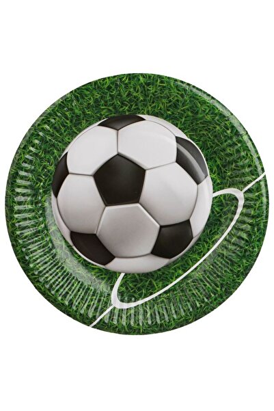 CATIANO Farfurii de Petrecere de Carton cu Model Fotbal Ø18cm - 12buc