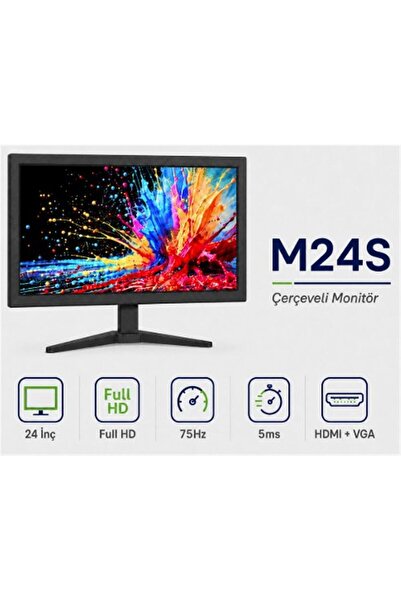 TTEC PLUS Ttec M24S 24" VGA + HDMI FHD Led Monitör