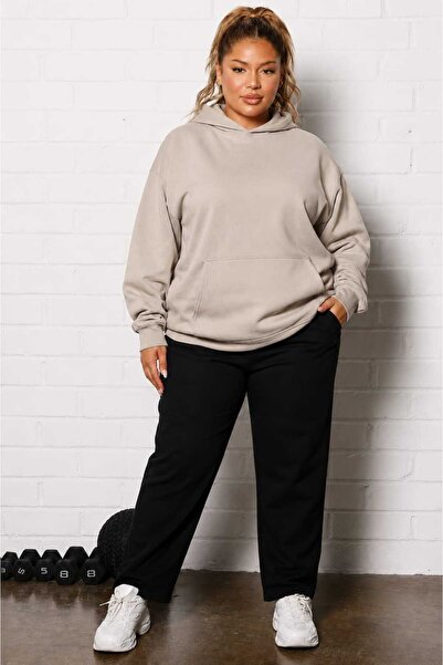 BENROMA 3 Yarn Combed Cotton Plus Size Unisex Sweatshirt Mw1