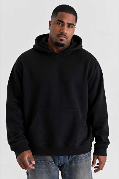 BENROMA 3 Yarn Combed Cotton Plus Size Unisex Sweatshirt Mw3