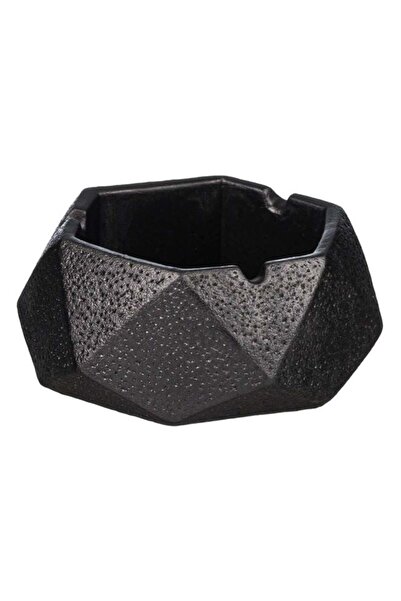 CATIANO Scrumiera Ceramica Neagra 10.5x10.5x5cm