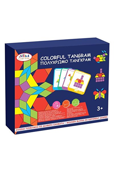 OEM Joc de Societate Tangram din Lemn Colorat