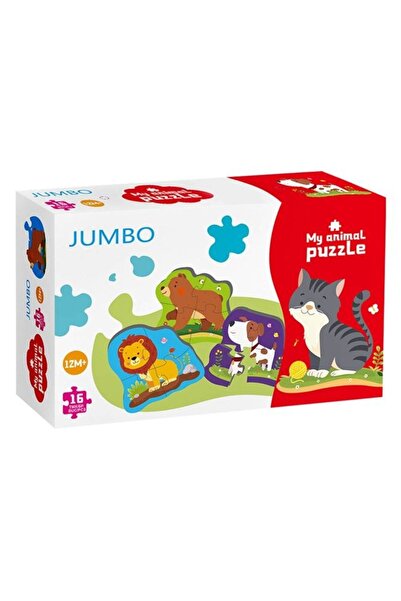 OEM Puzzle pentru bebelusi cu 4 animale Shopiens®, multicolor, 16 piese