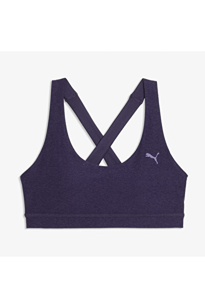 Puma Cloudspun Bra - Mid Deep Plum Heather