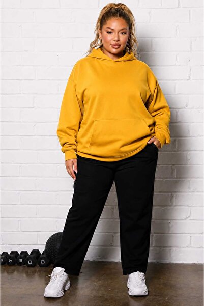 BENROMA 3 Yarn Combed Cotton Plus Size Unisex Sweatshirt Mw1