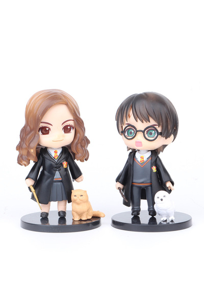 ORVİCA 3'lü Set Harry Potter Anime Biblo Masa Üstü Vitrin Seti
