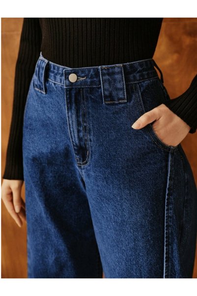 MARLİX Barrel Jeans 100% Cotton Ballon Model Denim Pants