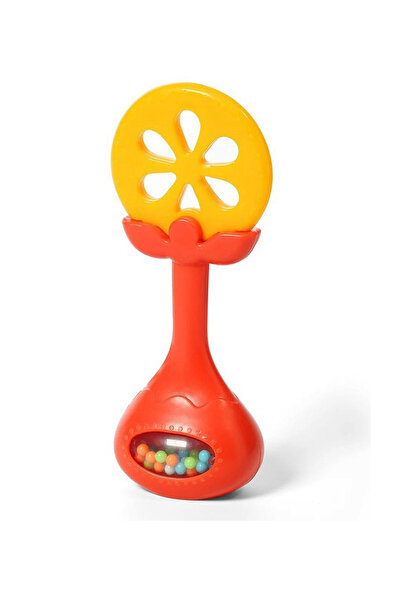 huanger Baby Teether Rattle, Orange and Yellow Fruit Design, BPA-Free Silicon...