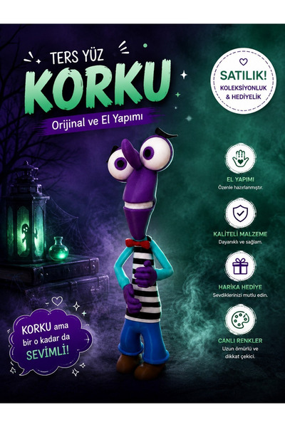 nevoPrint Ters Yüz Korku Figürü – El Yapımı Figürü