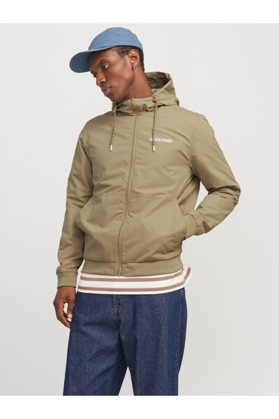 Jack & Jones JACK JONES Erkek Kapüşonlu Bomber Ceket Mont 12200208
