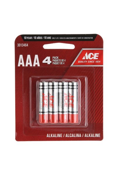 ACE AAA Alkaline Battery Pack (4 Pc.)
