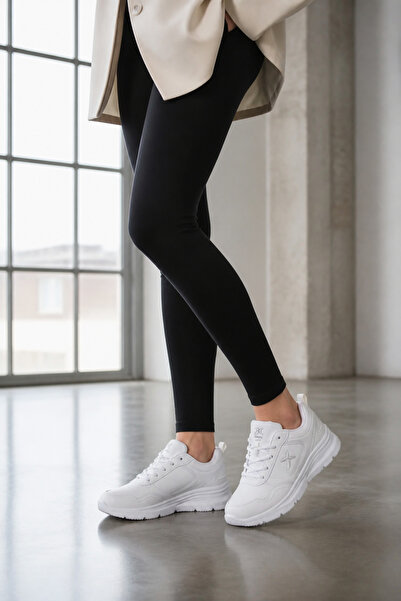 Kinetix SY-5376 Pantofi sport albi pentru femei, confortabili, casual, anatomici