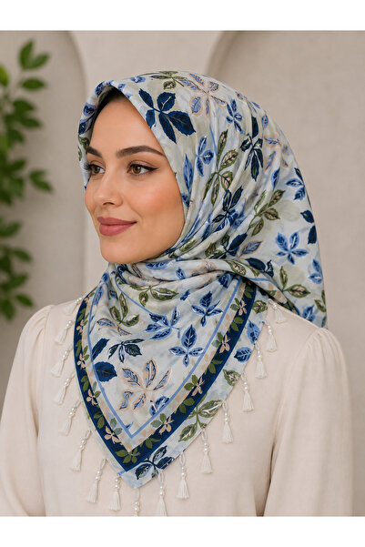 BUTİKBEGENN Kaliteli Pamuklu 110-110 cm Yazma
