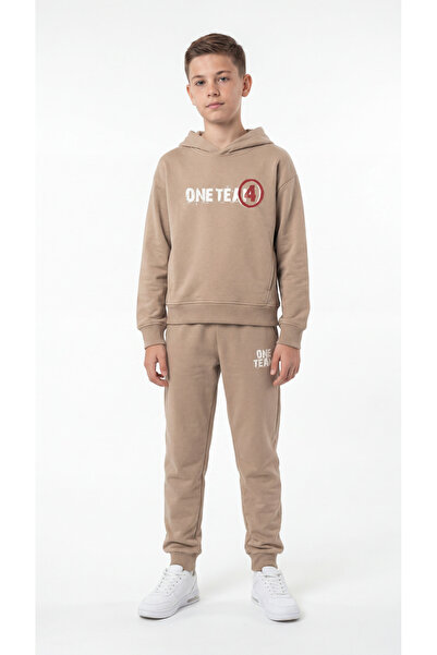 Mışıl Kids One Team Printed Hooded Boys' Tracksuit Set