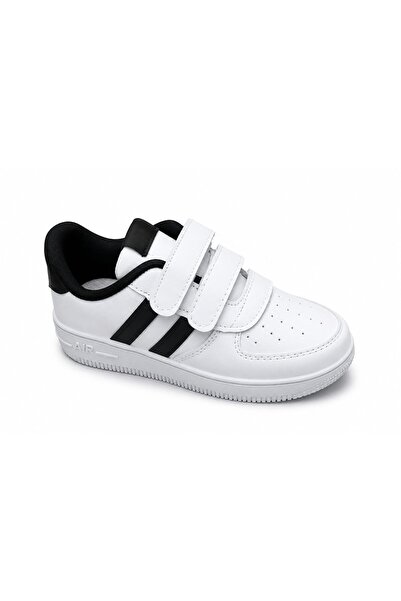ZERDALİFE Unisex Children's White, Pink, Sneaker Velcro Double Striped Lightw...