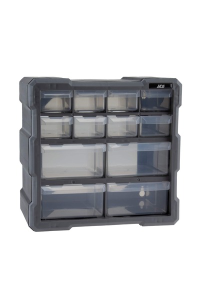 ACE Plastic 12 Drawer Storage Organizer (25.4 x 15.8 x 26.8 cm)