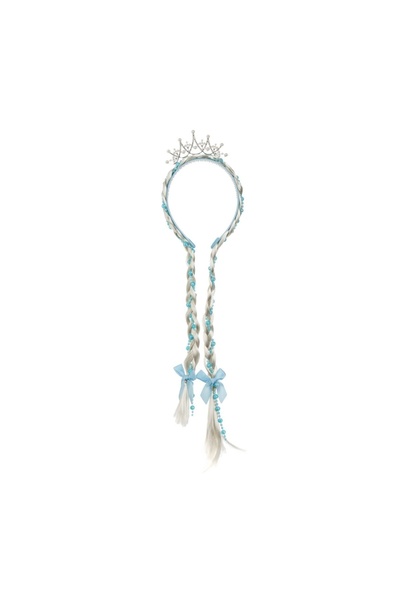 Jumbo Tiara copii alb 30cm
