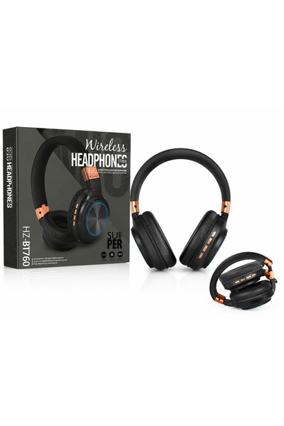 GENELOEM HZ-BT760 Bluetooth Kulaklık Hafıza Kartı ve Aux Girişli Fm Radyolu Ş...