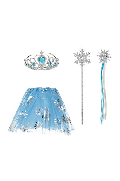 OEM Fustă tutu copii bleu 4 piese